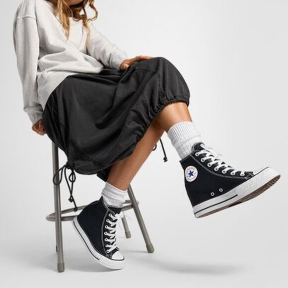 Chuck Taylor All Star Wedge Platform Sneakers - Picture 2 of 14